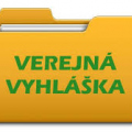Verejná vyhláška
